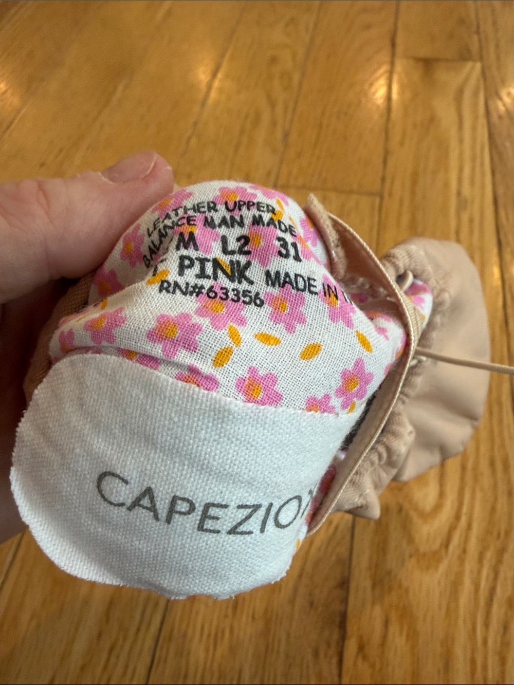 Capezio Kids Ballet Slippers in Light Pink-Taupe - Picture 2 of 5